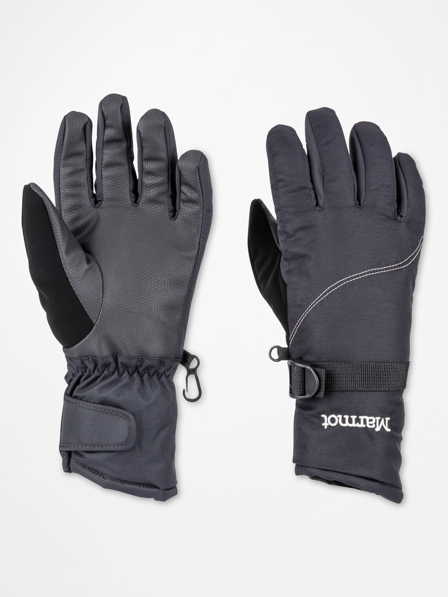 Medium Black Marmot Womens Randonnee Glove Ski Gloves 
