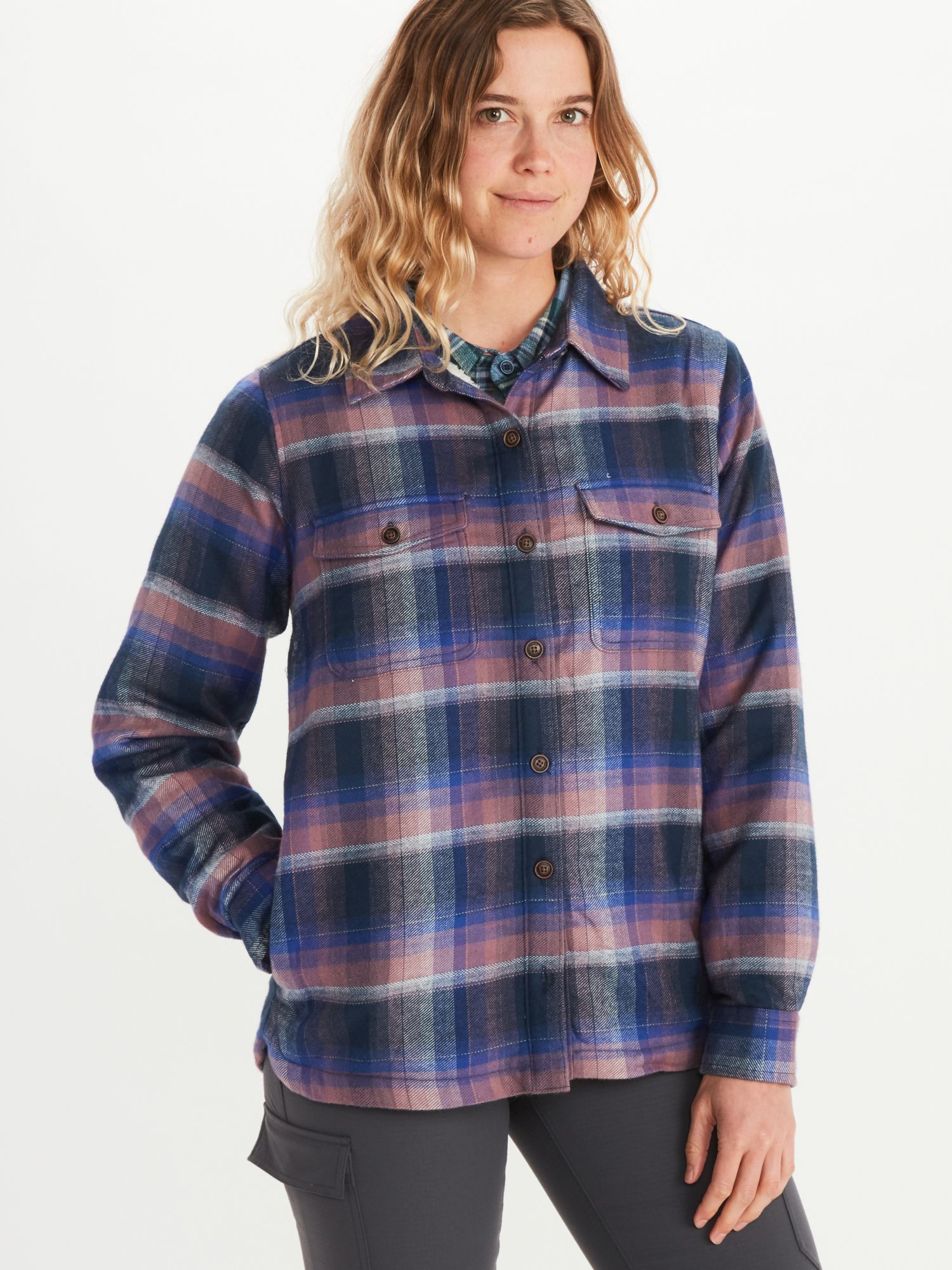 Women's Ridgefield Sherpa-Lined Long-Sleeve Flannel Shirt