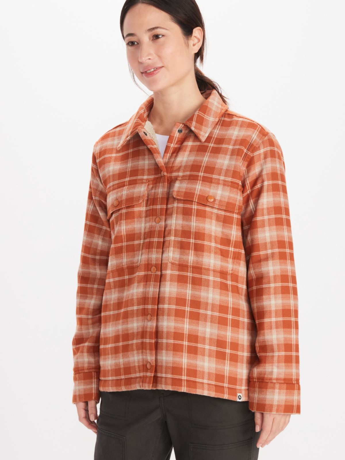 Sherpa lined flannel outlet womens