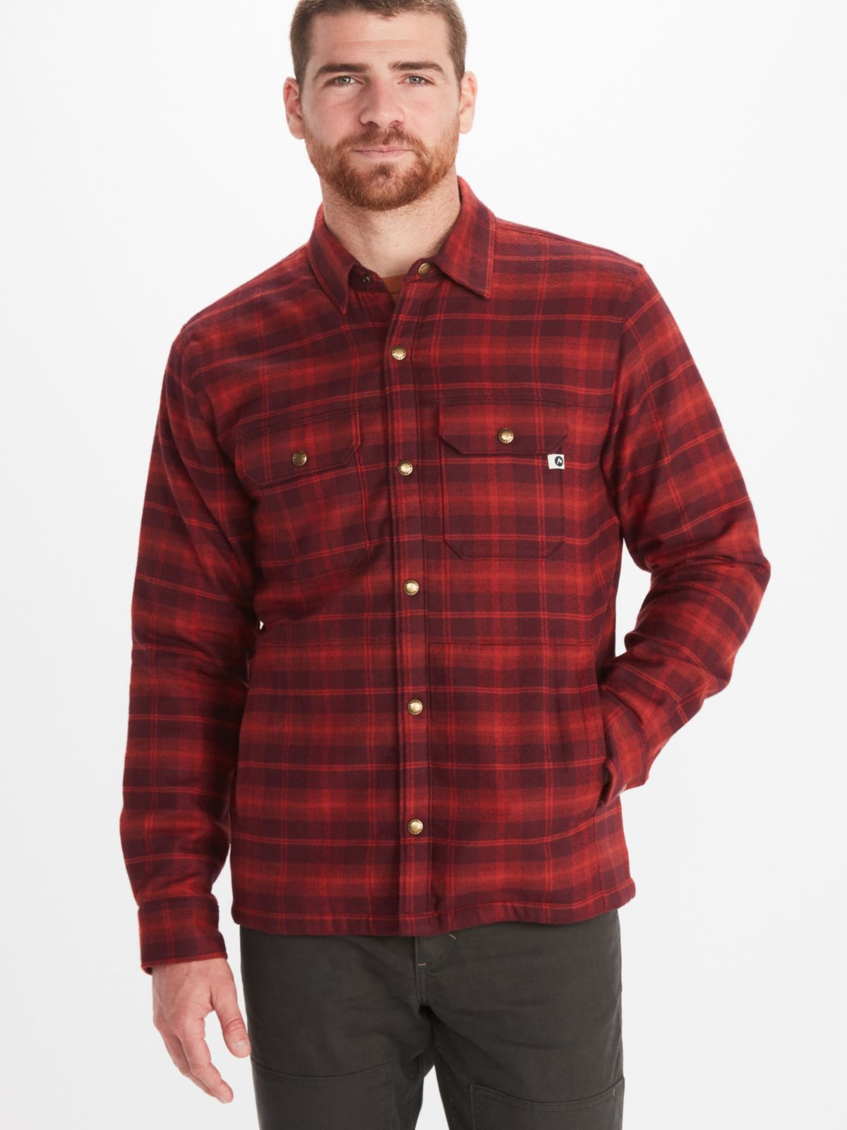 Men's Ridgefield Heavyweight SherpaLined Flannel Jacket Marmot
