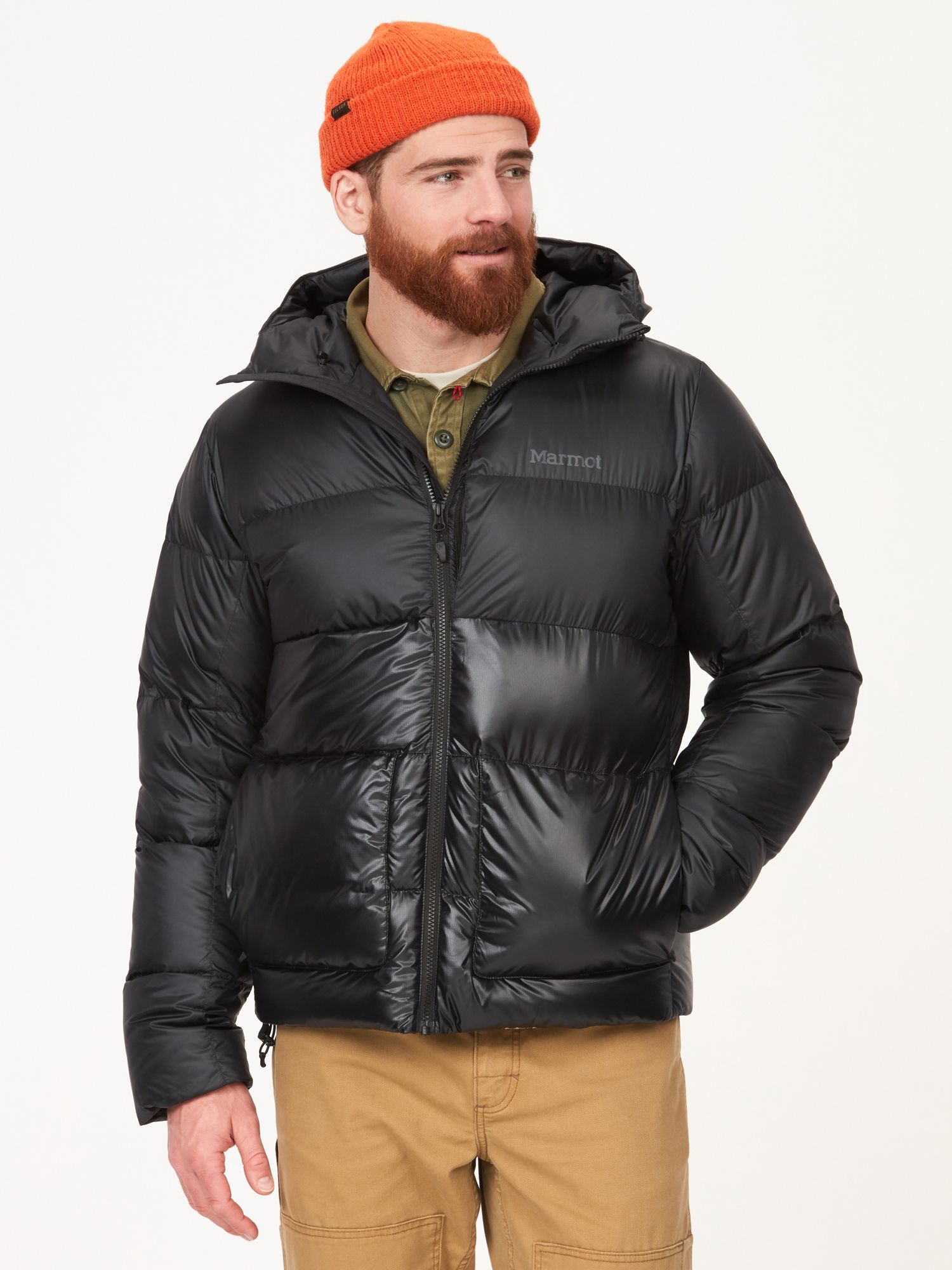 Marmot down jacket store with hood