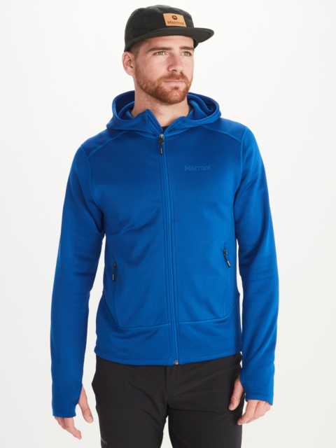 male model wearing hiking pullover