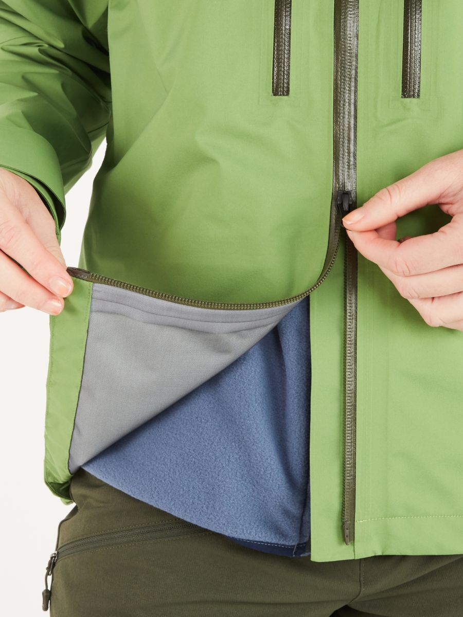 hiking jacket zipper feature