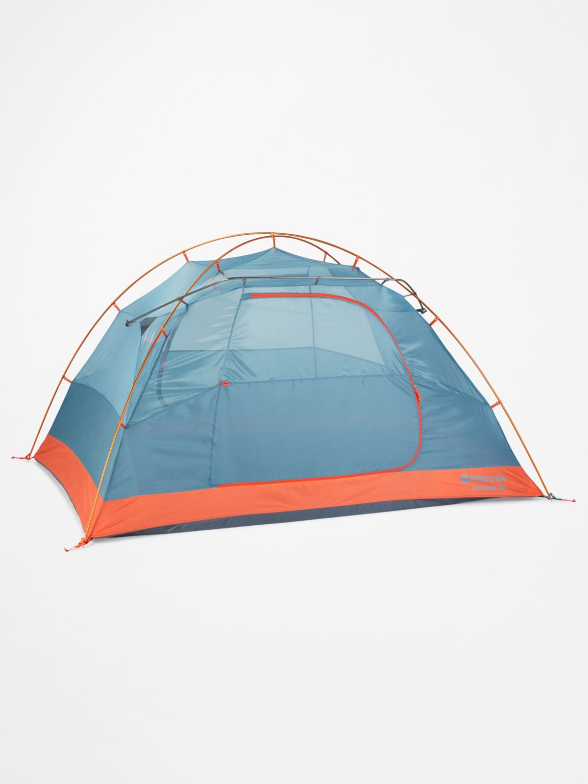 Assembled tent