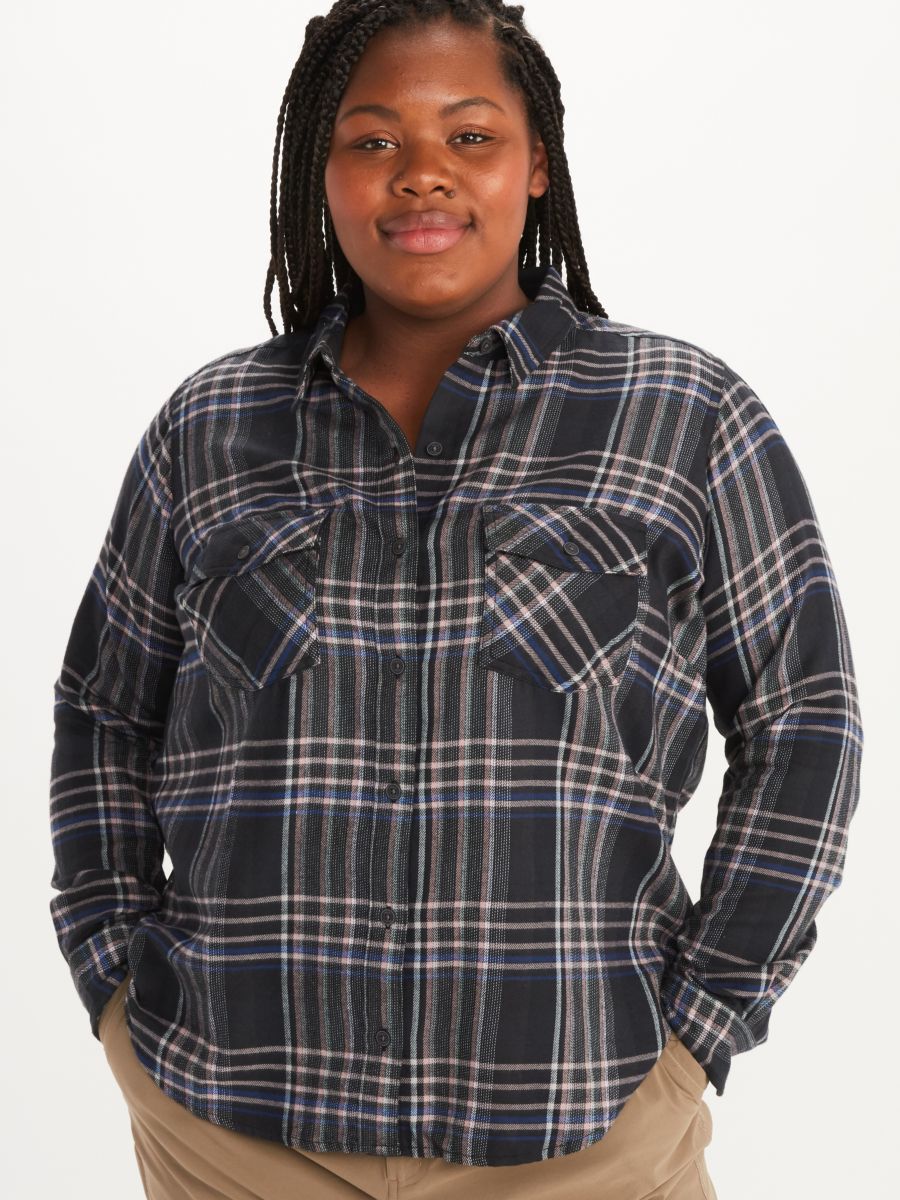 Women's Long-Sleeve Flannel Shirt Plus |