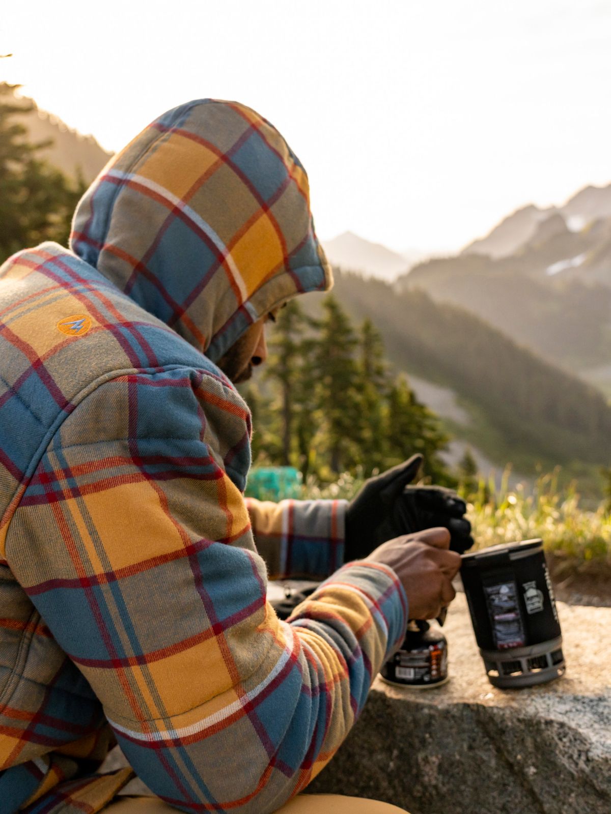 mens lanigan insulated long sleeve flannel hoody