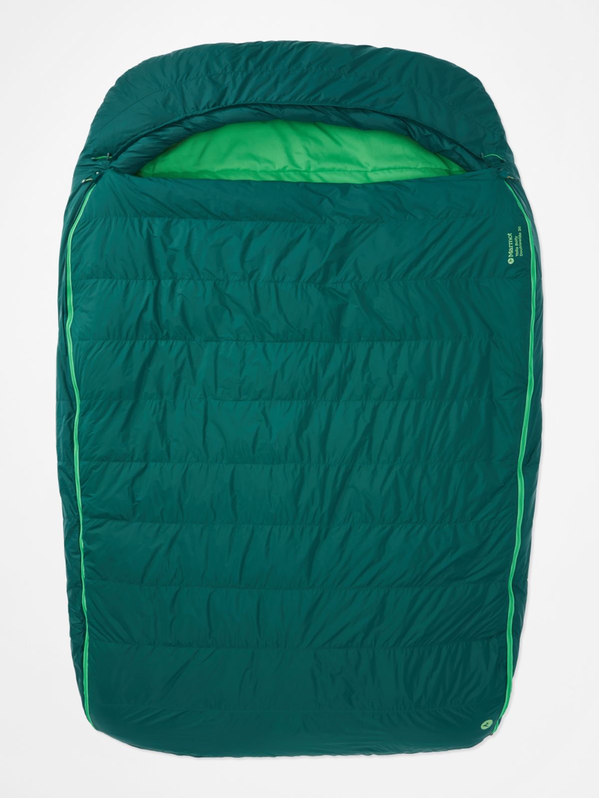 green sleeping bag