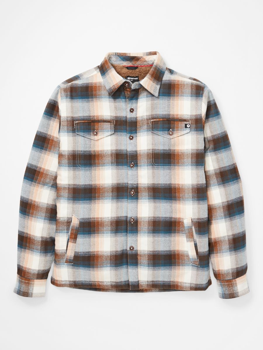 Marmot Incline Heavyweight Flannel Shirt in Orange for Men