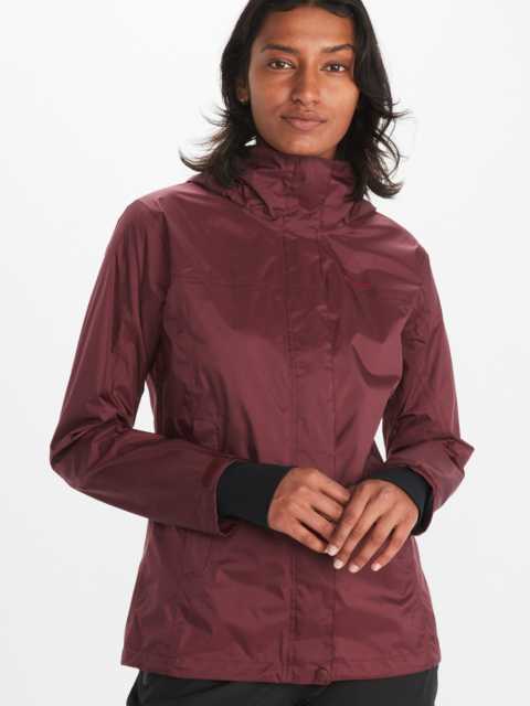 Red waterproof hot sale jacket womens