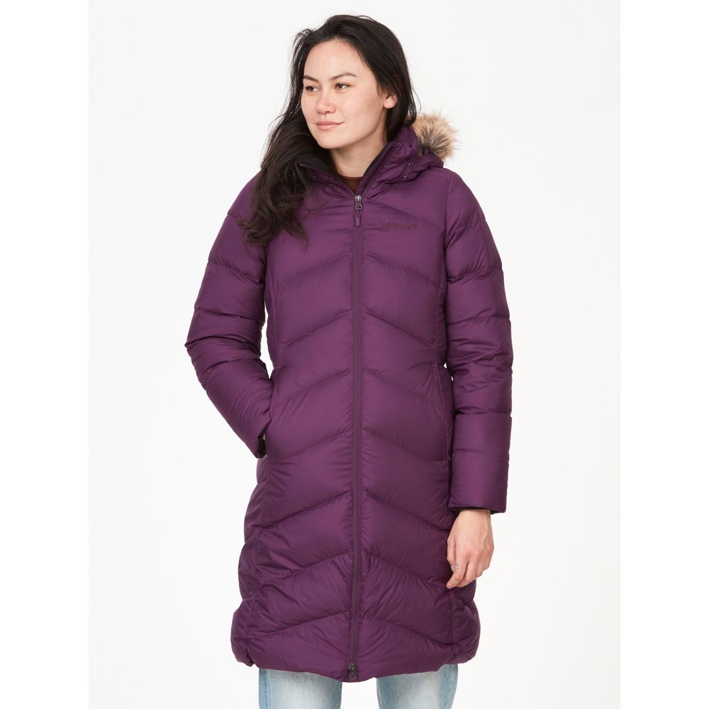 Crocodile Ladies Down Puffer Coat, Insulated Weather Resistant, Navy Blue,  Large