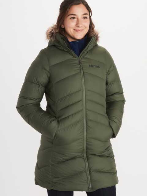 zippered puffy jacket front view