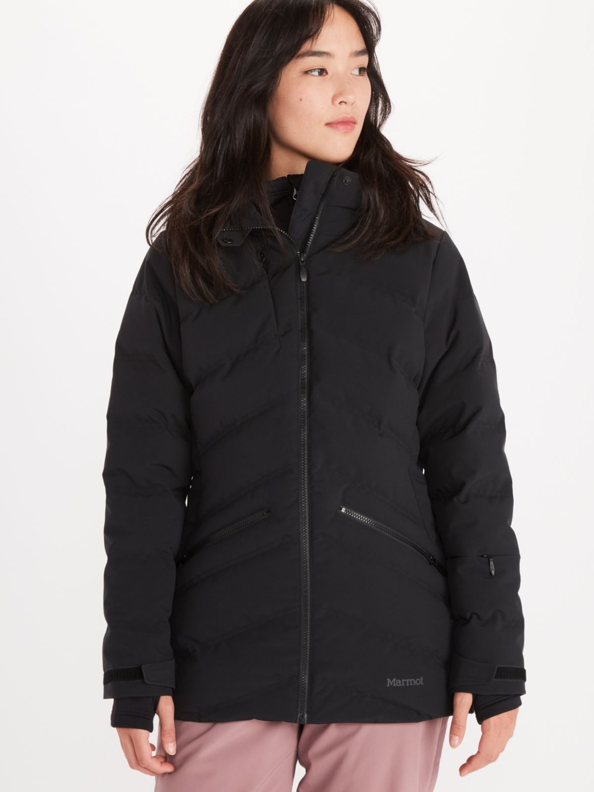 puffy jacket front view