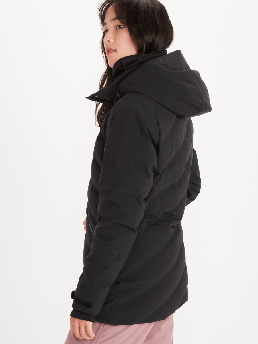 puffy jacket side view
