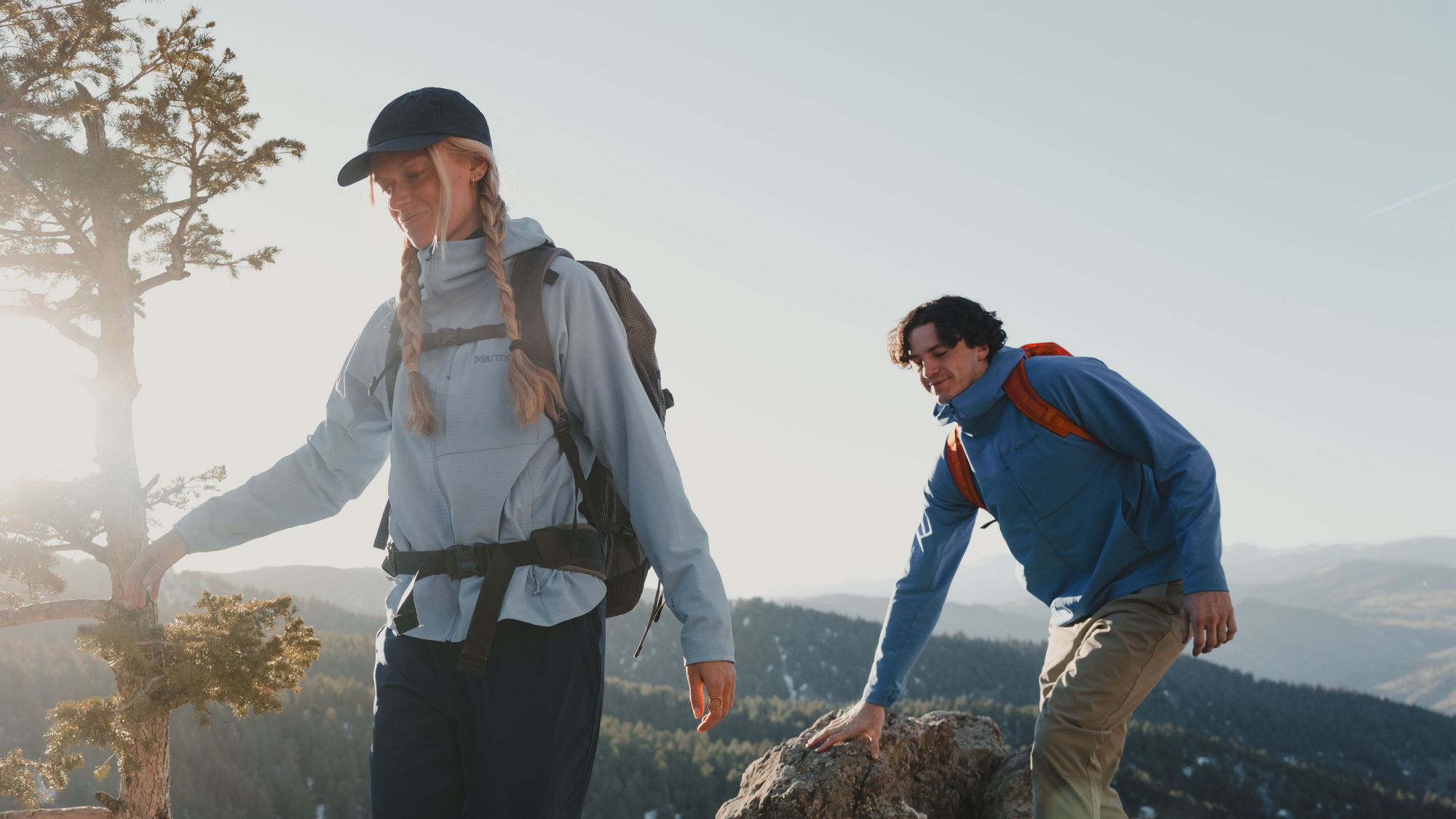 Custom mountain hiking hat for men and women