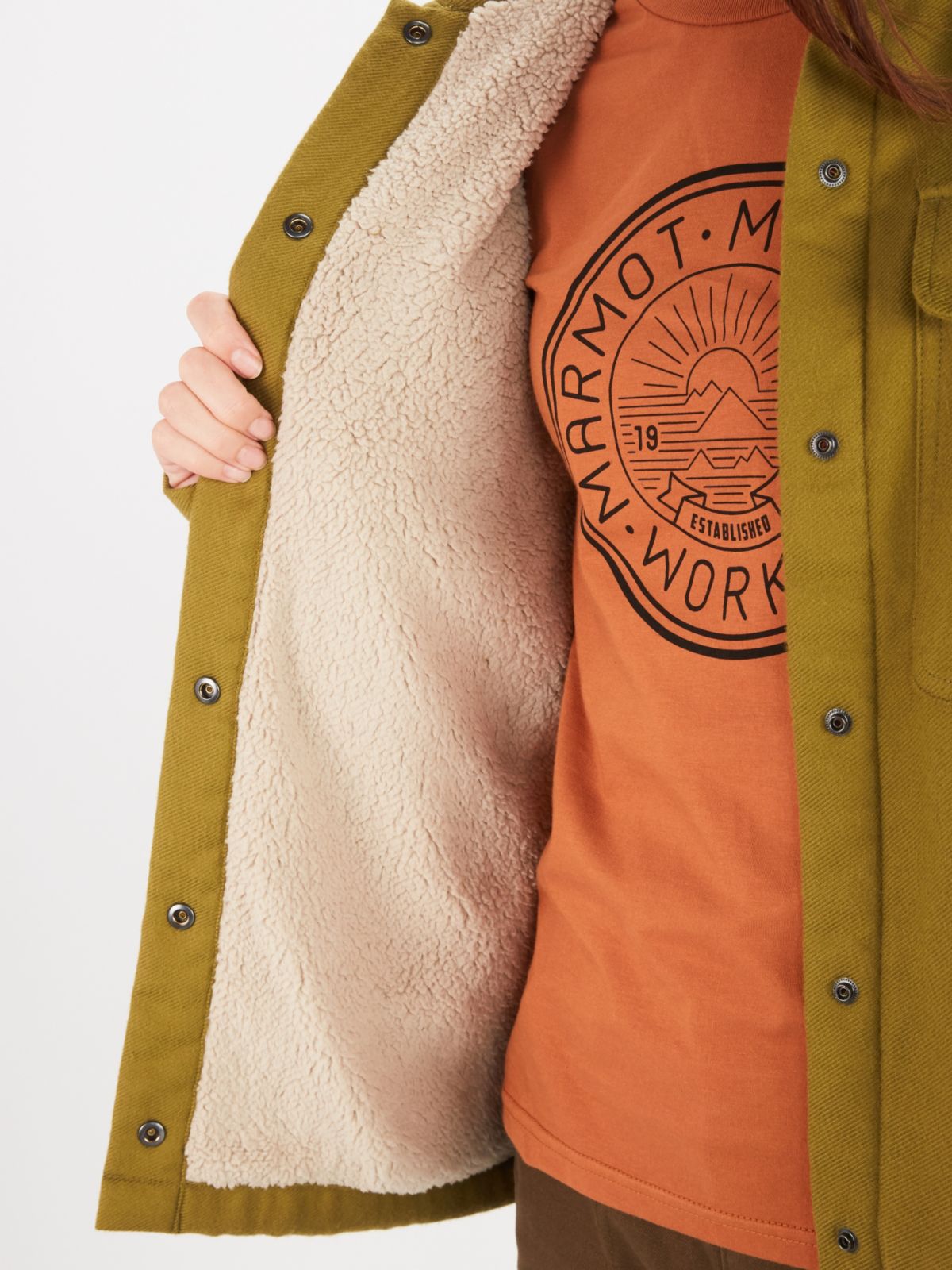 Women's Ridgefield Heavyweight SherpaLined Flannel Jacket Marmot