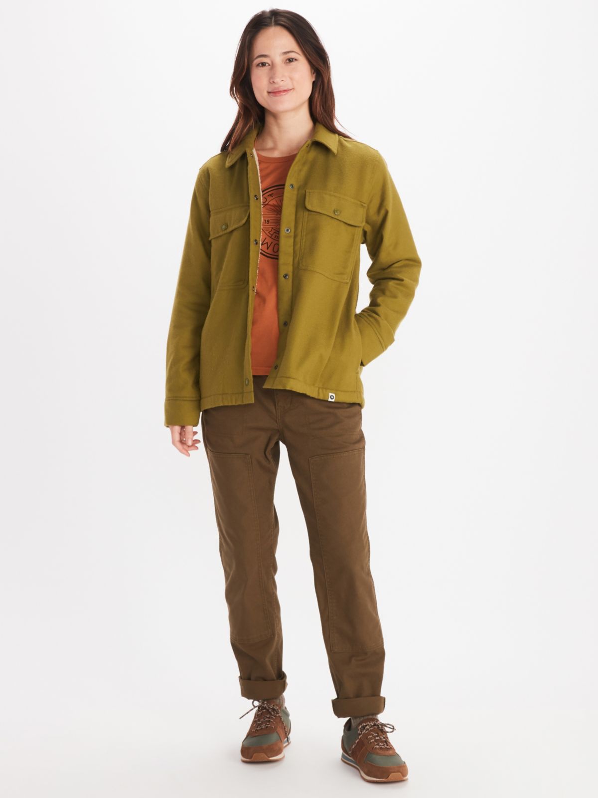 Women's Ridgefield Heavyweight SherpaLined Flannel Jacket Marmot