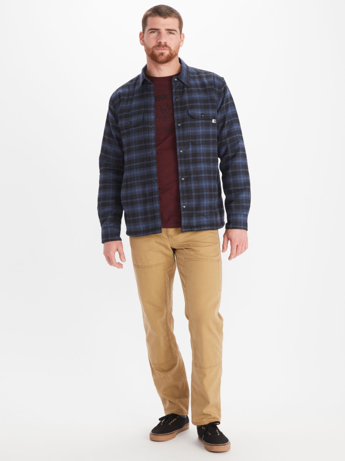 Men's Ridgefield Heavyweight Sherpa-Lined Flannel Jacket | Marmot