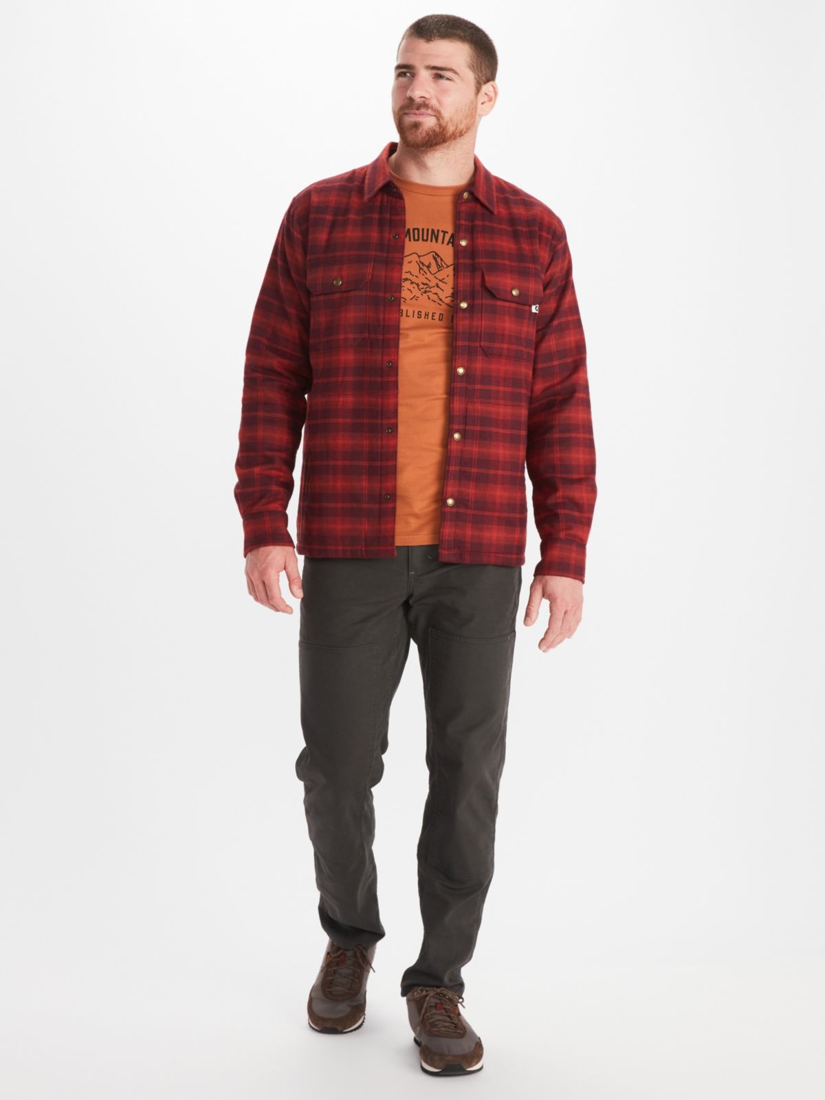 Men's Ridgefield Heavyweight SherpaLined Flannel Jacket Marmot