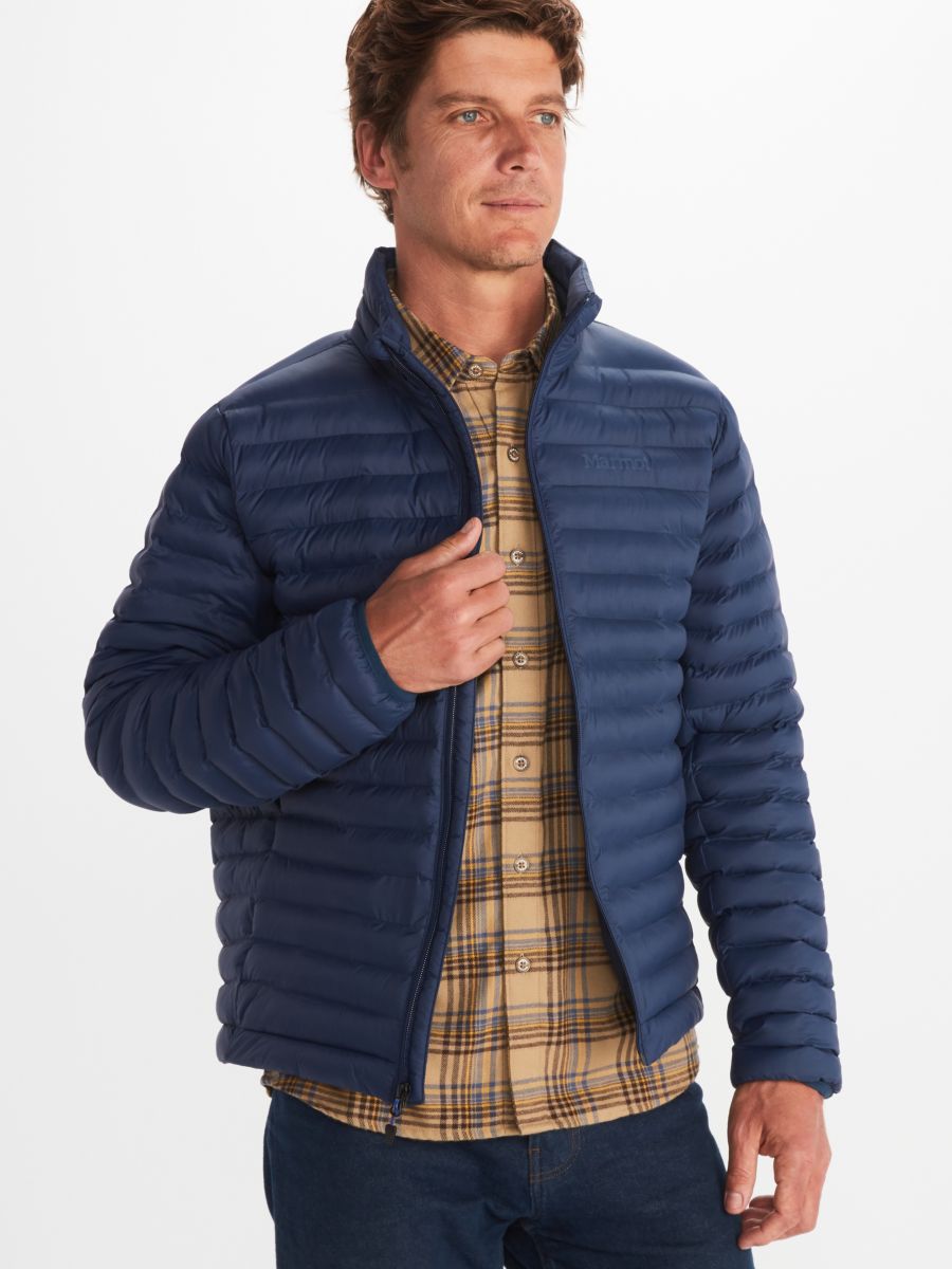 mens featherless down jacket