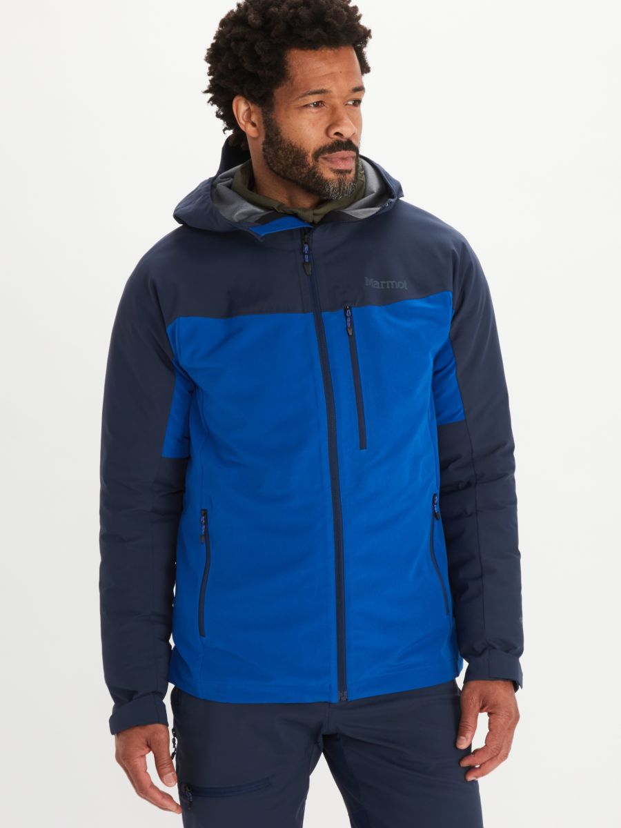 mens jacket worn by model