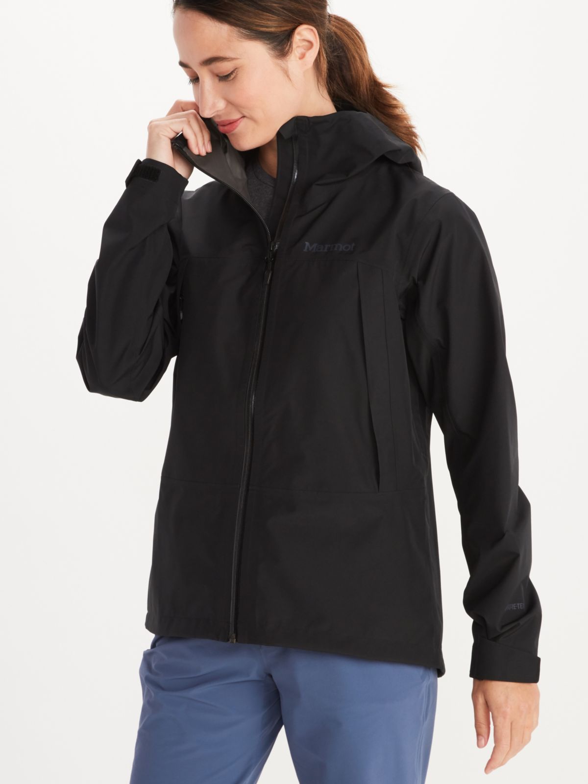 womens jacket being worn by model