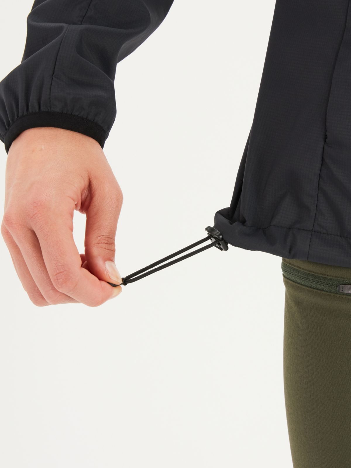 nylon tie for jacket to prevent wind entering
