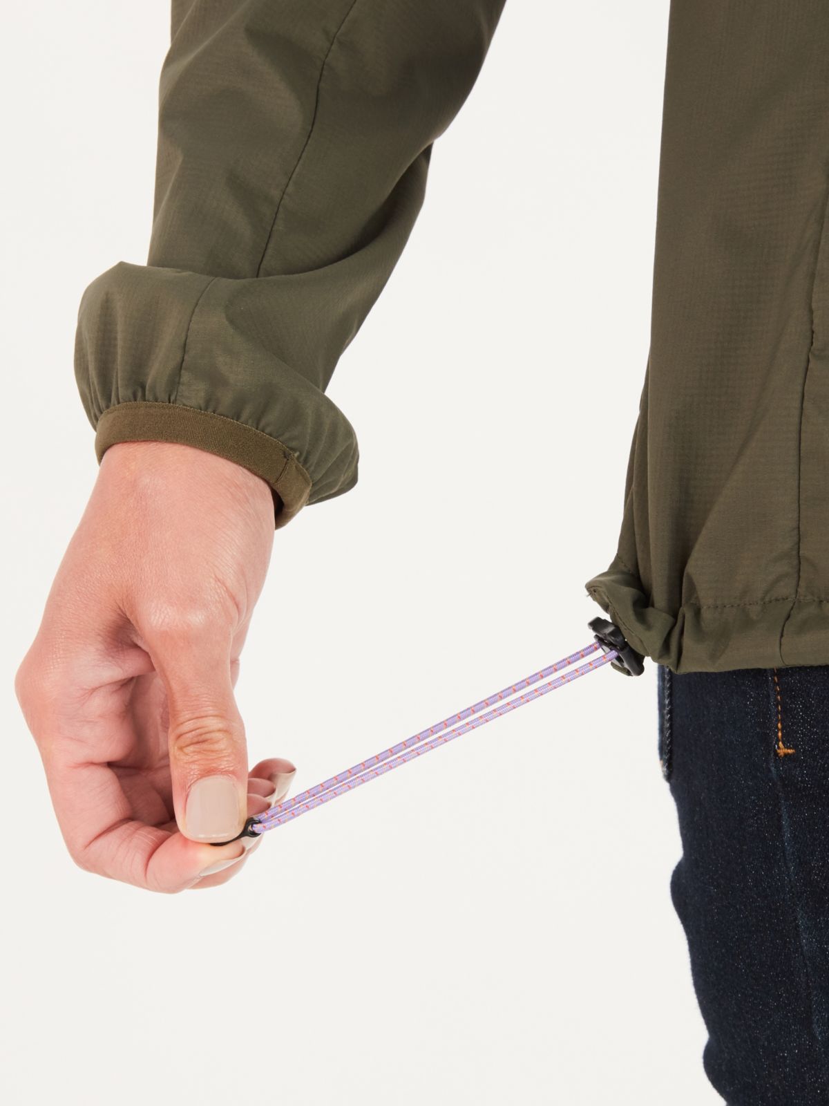 nylon tie for jacket to prevent wind entering