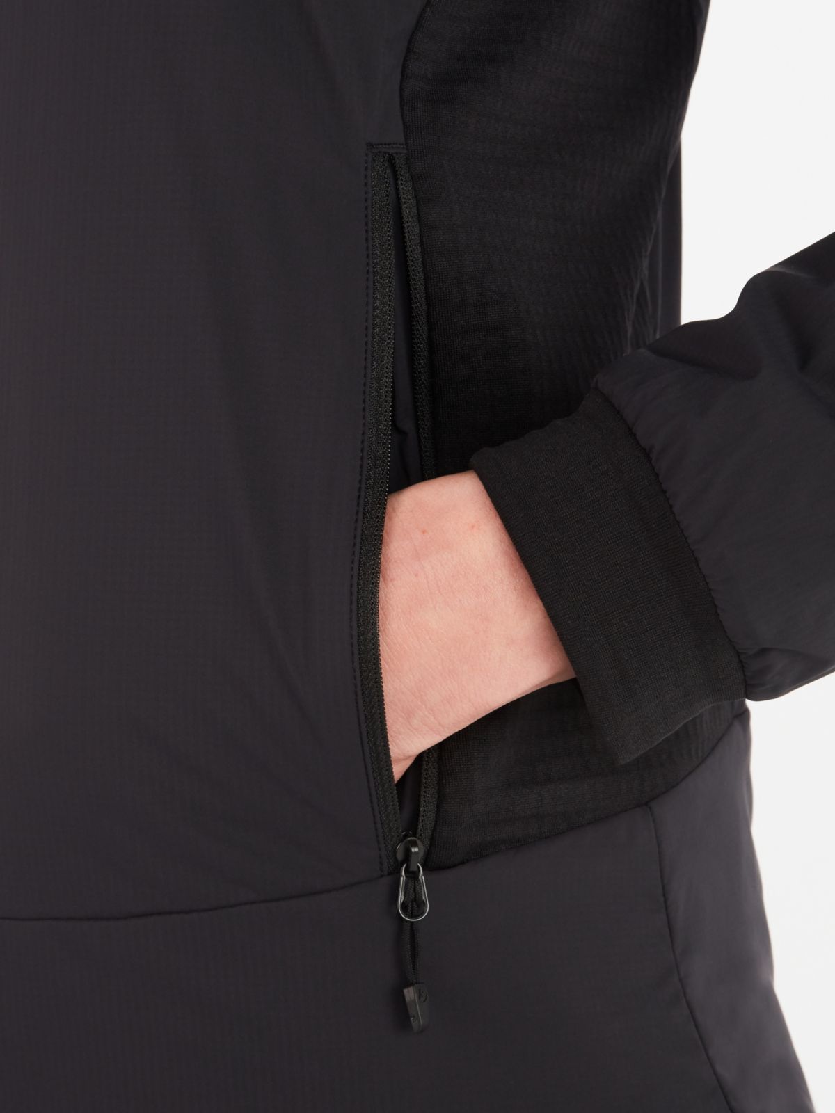 Closeup of jacket pocket