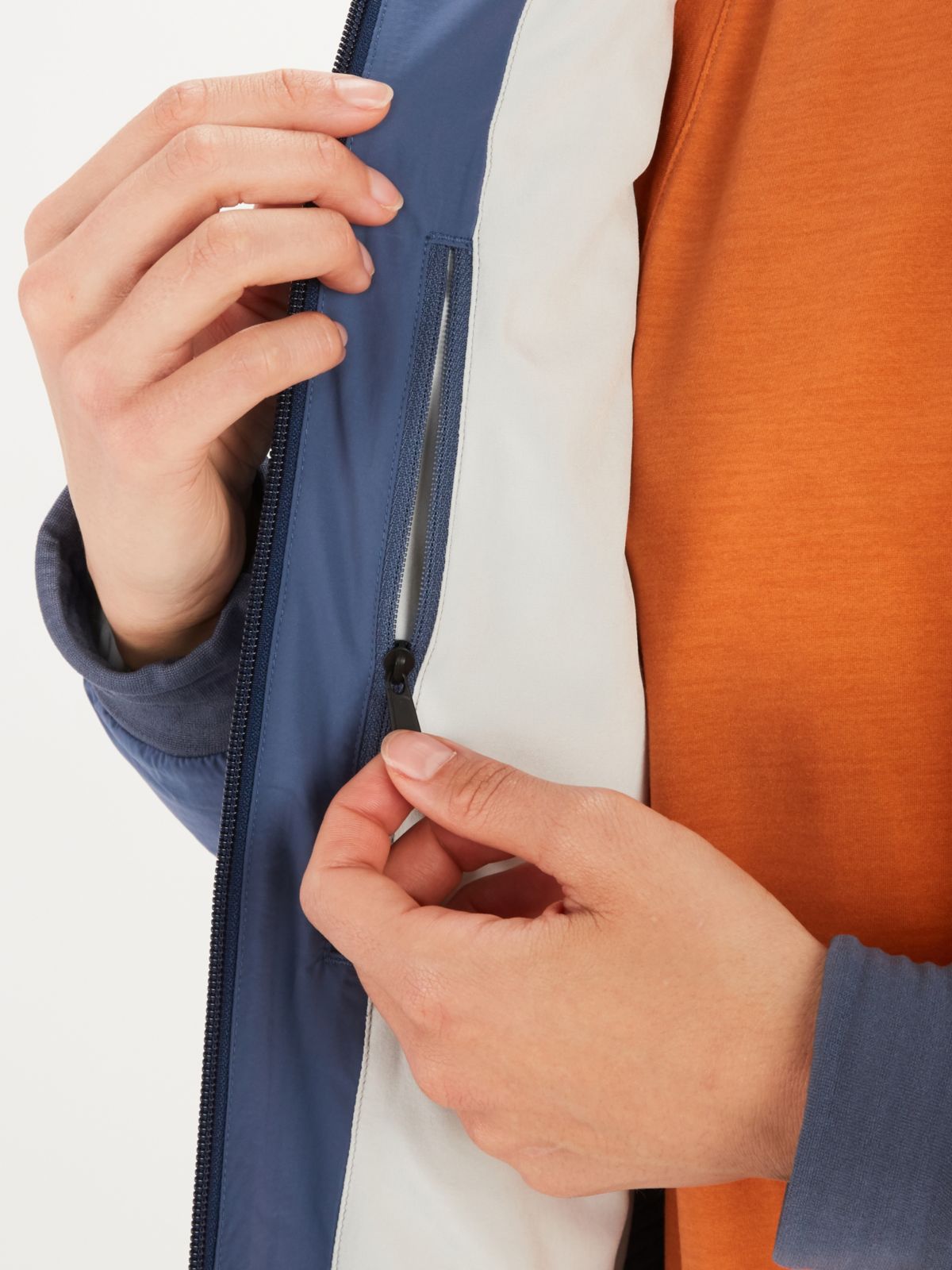 jacket inside zipper pocket
