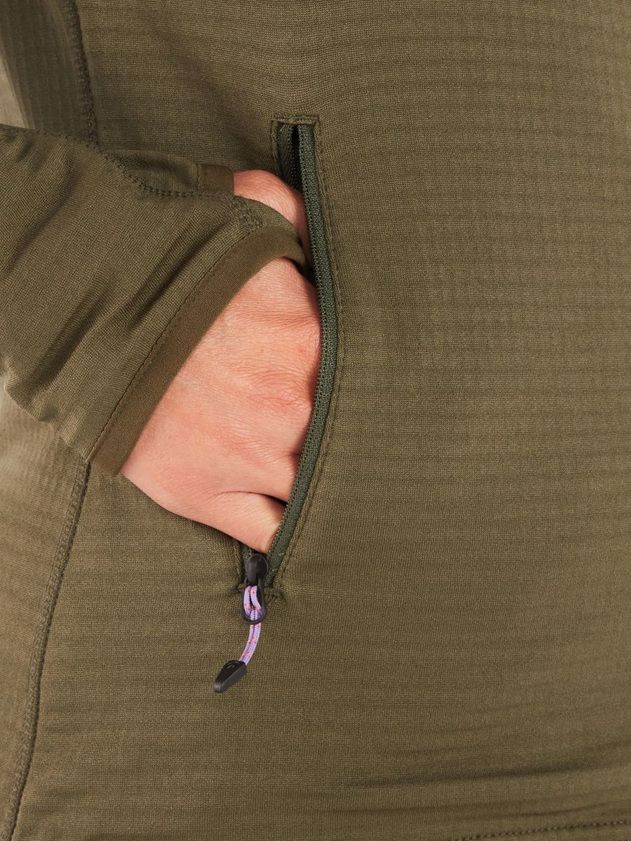 hand inside jacket pocket