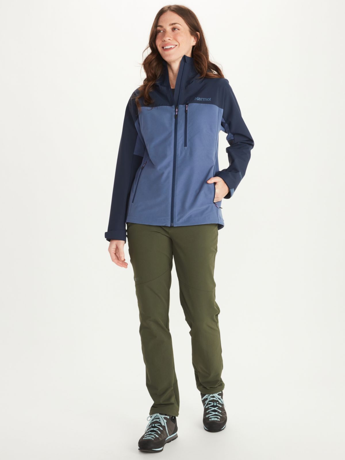 Marmot Womens ROM Jacket Anorak Softshell Jacket Breathable Outdoor Jacket Water Repellent 