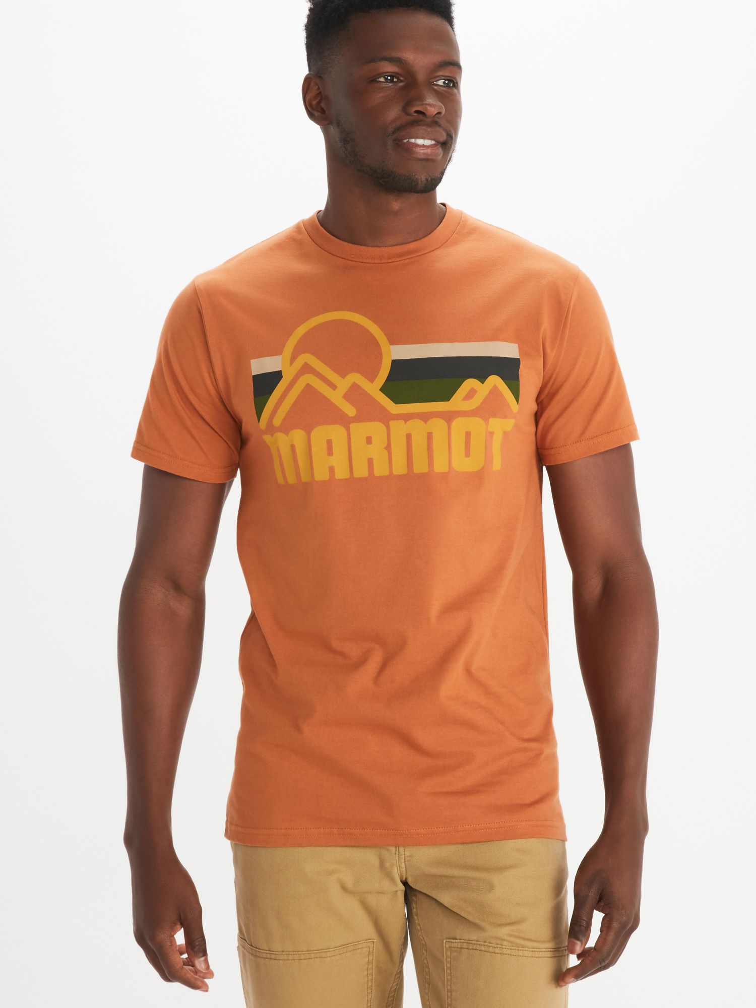 para Deportes al Aire Libre Transpirable Hombre Secado rápido Marmot Coastal tee Short Sleeve Camisa de Manga Corta 