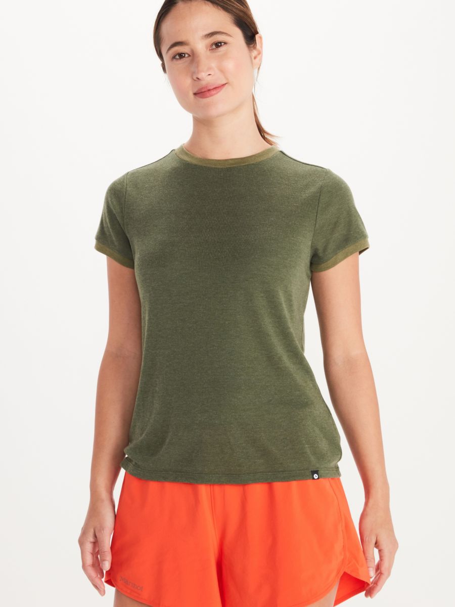 women's tank and women's shorts on woman