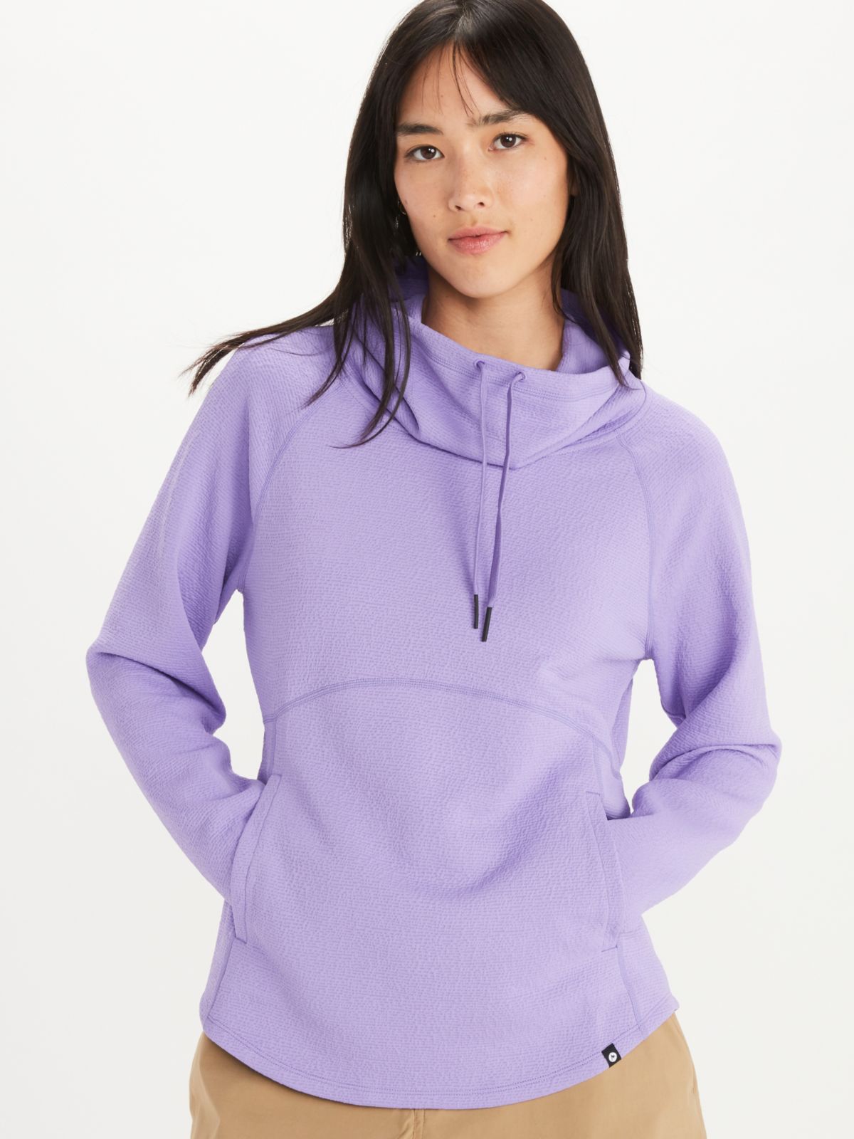 women's pullover hoodie on woman