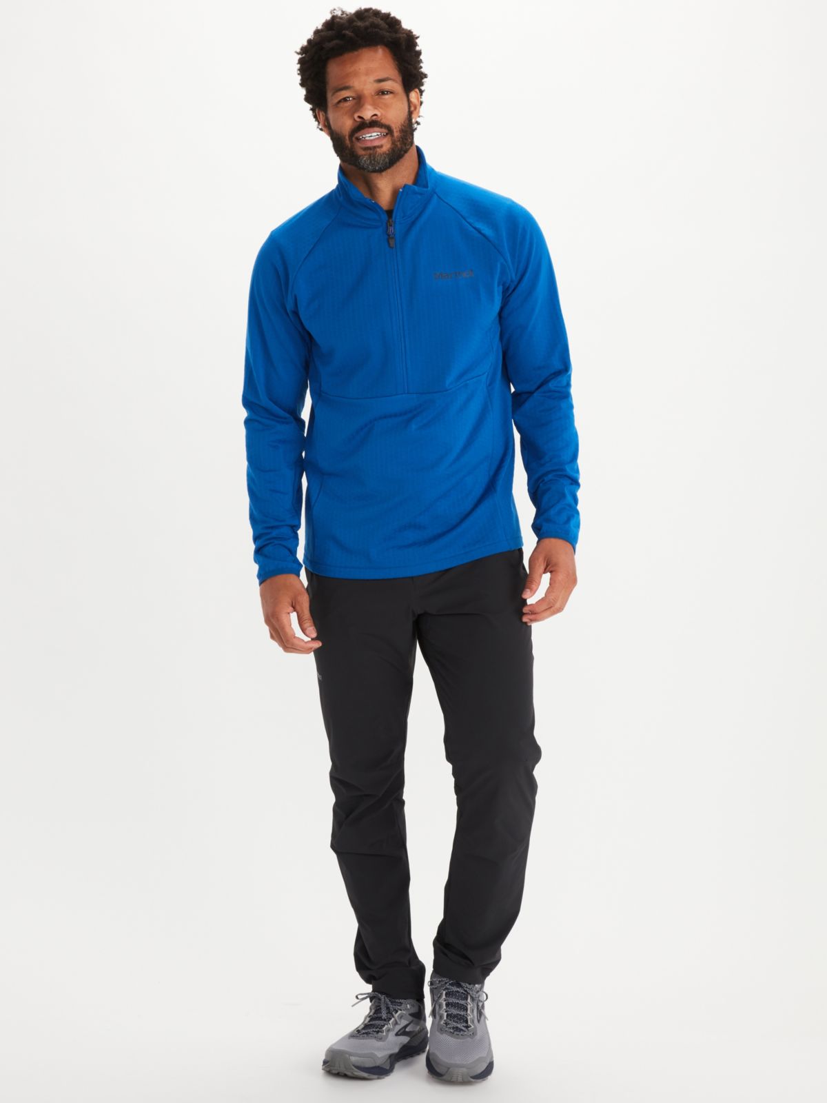 Blue Generation Men's Micro Fleece Zip Pullover - 9.6 Oz, Anti-Pill Fleece, Front Pockets, Sizes XS-6XL