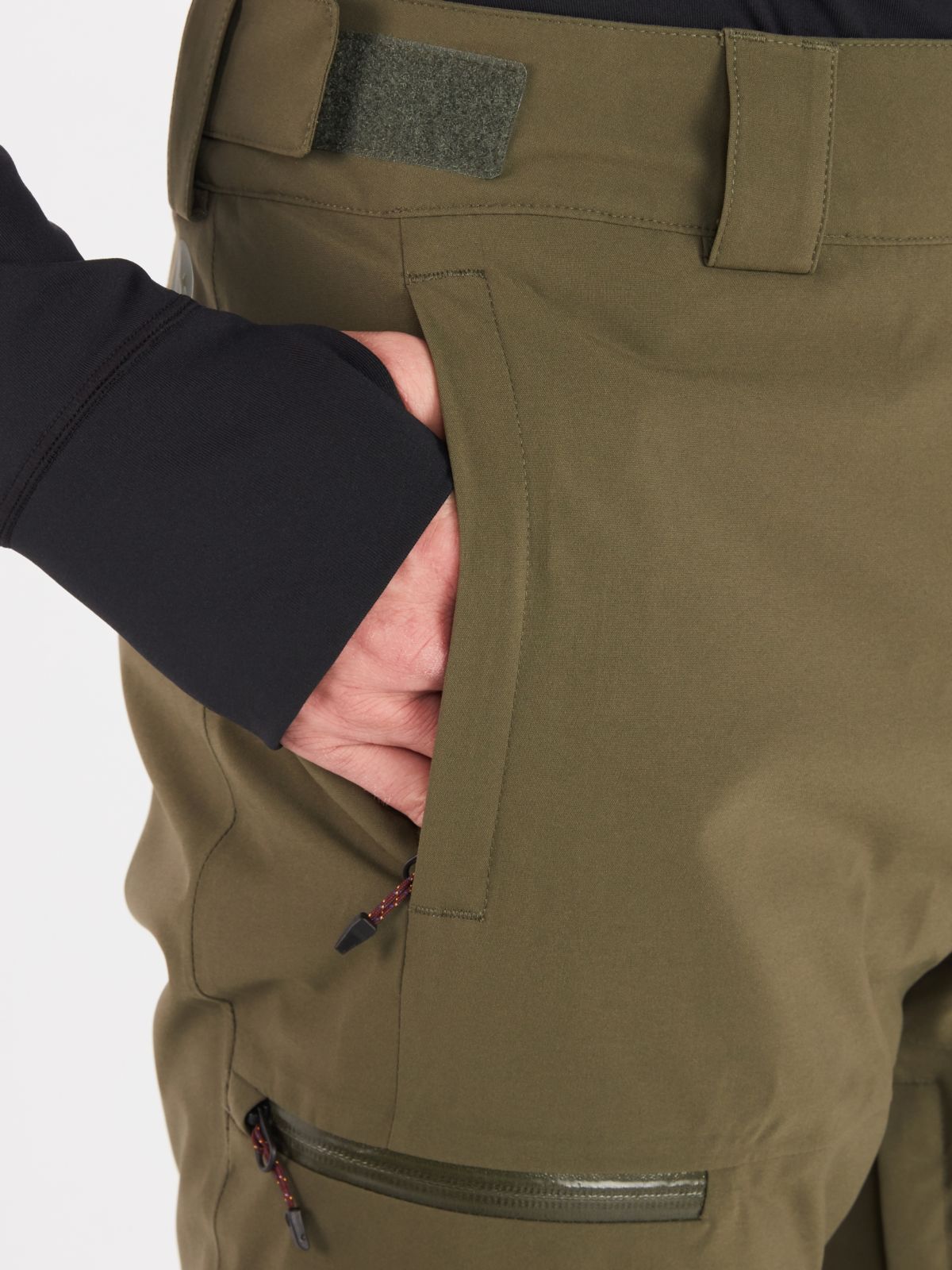 hand inside coat pocket