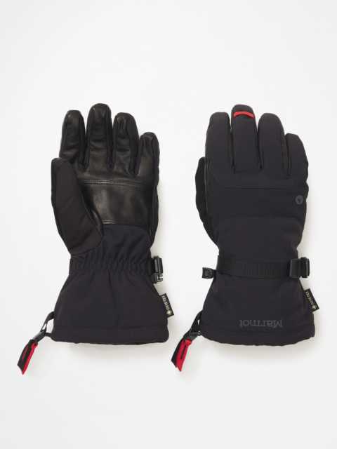 Marmot leather cheap ski gloves