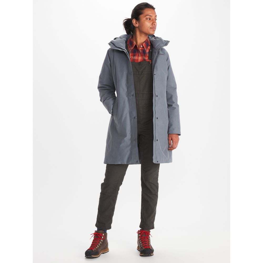 Marmot Chelsea Abrigo impermeable para mujer, relleno de poder de 700