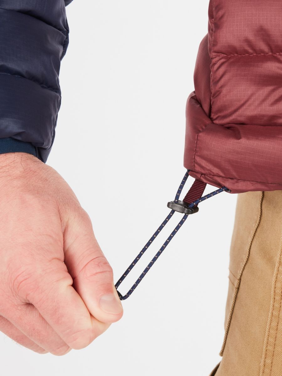 jacket tie near waist to prevent wind