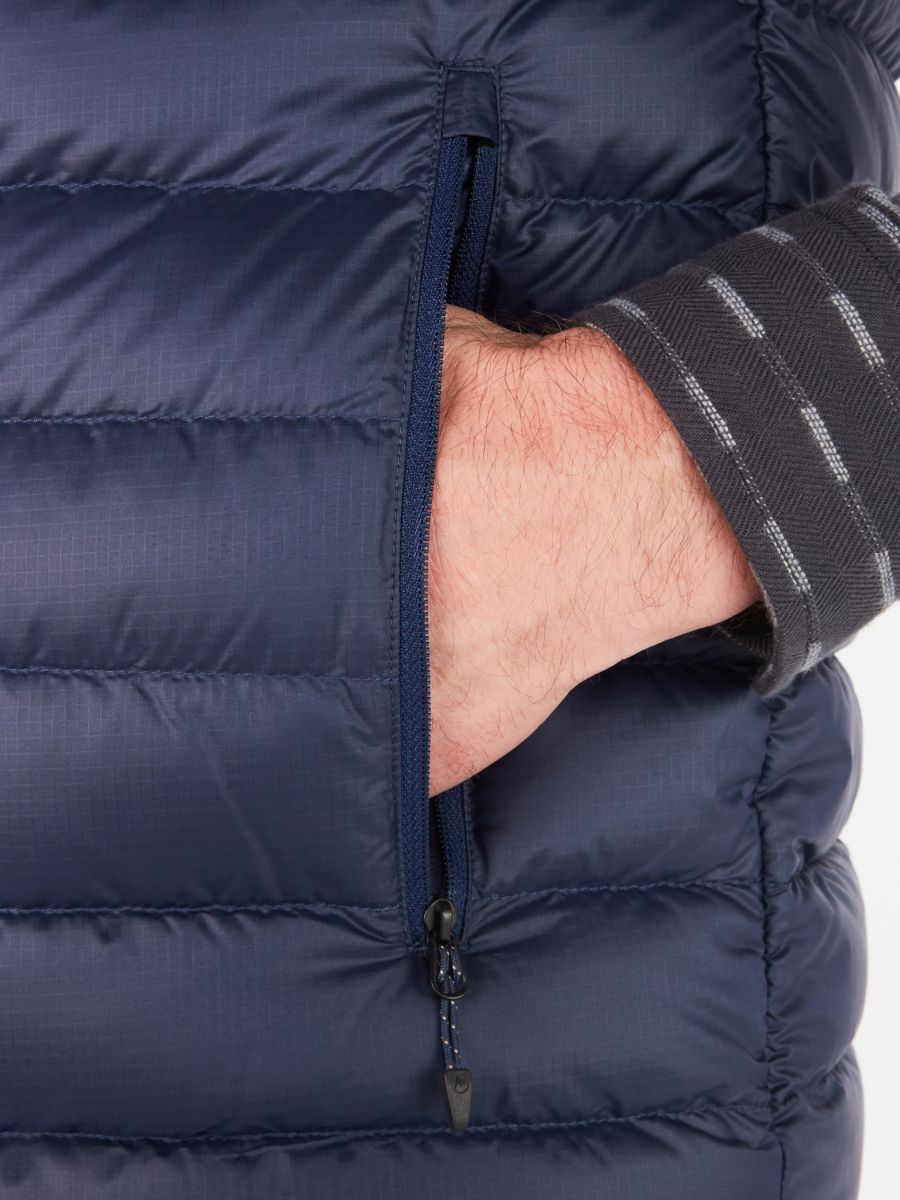 hand in jacket pocket