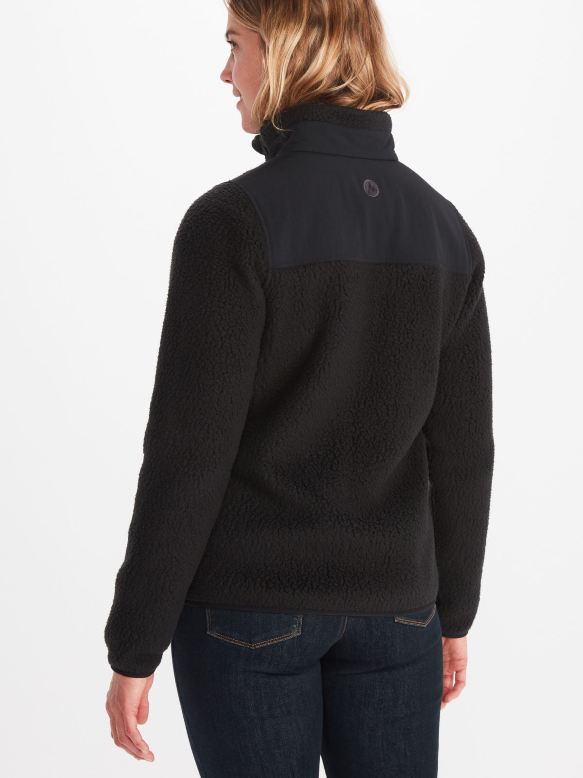 womens pullover behind view
