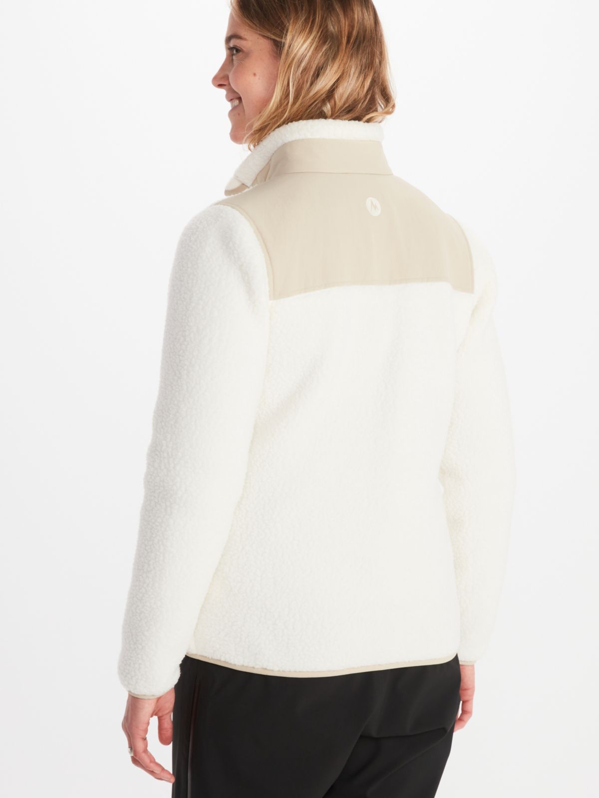 womens pullover behind view