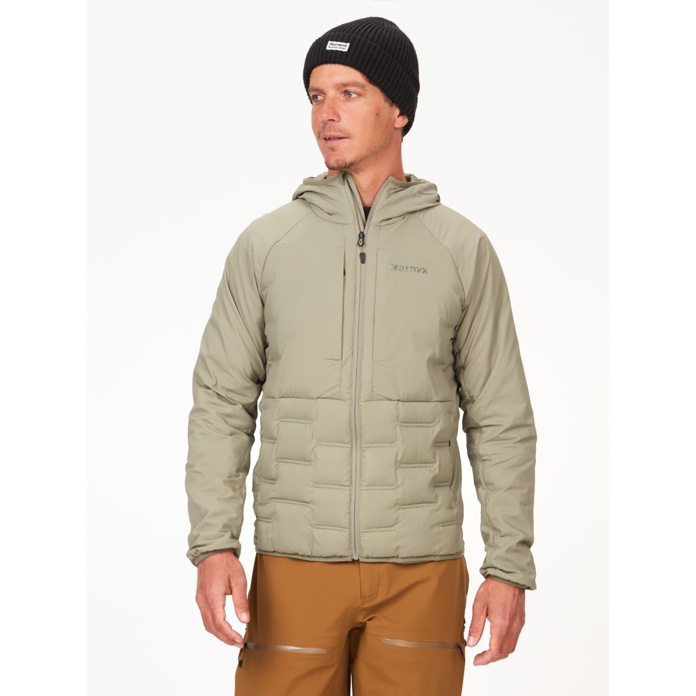 Men's ramble down store hybrid hooded jacket