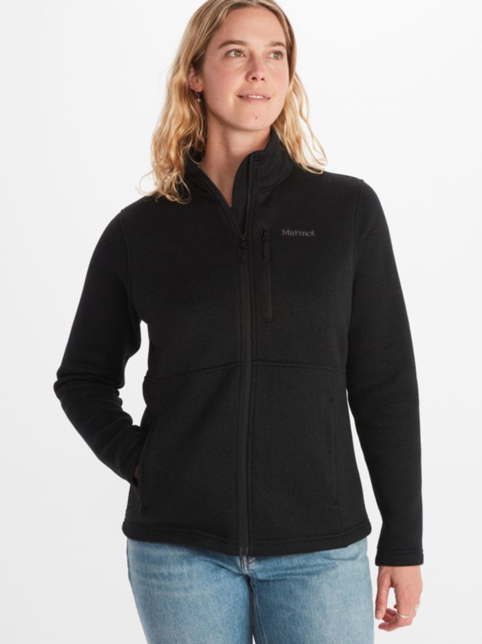 MARMOT Polartec Sherpa Fleece Tan WILEY Full Zip JACKET Womens