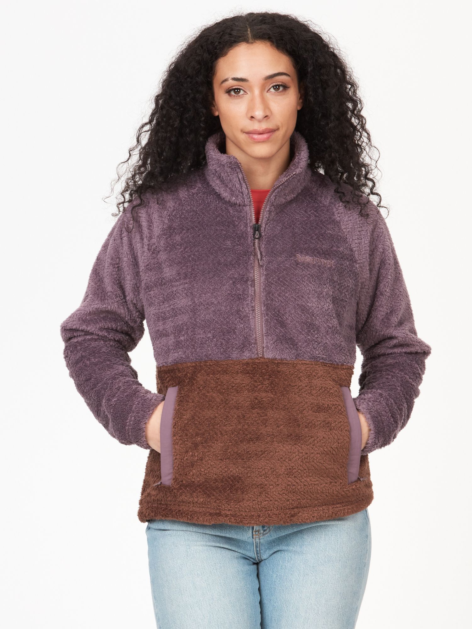 Totes sherpa hotsell trim fleece jacket