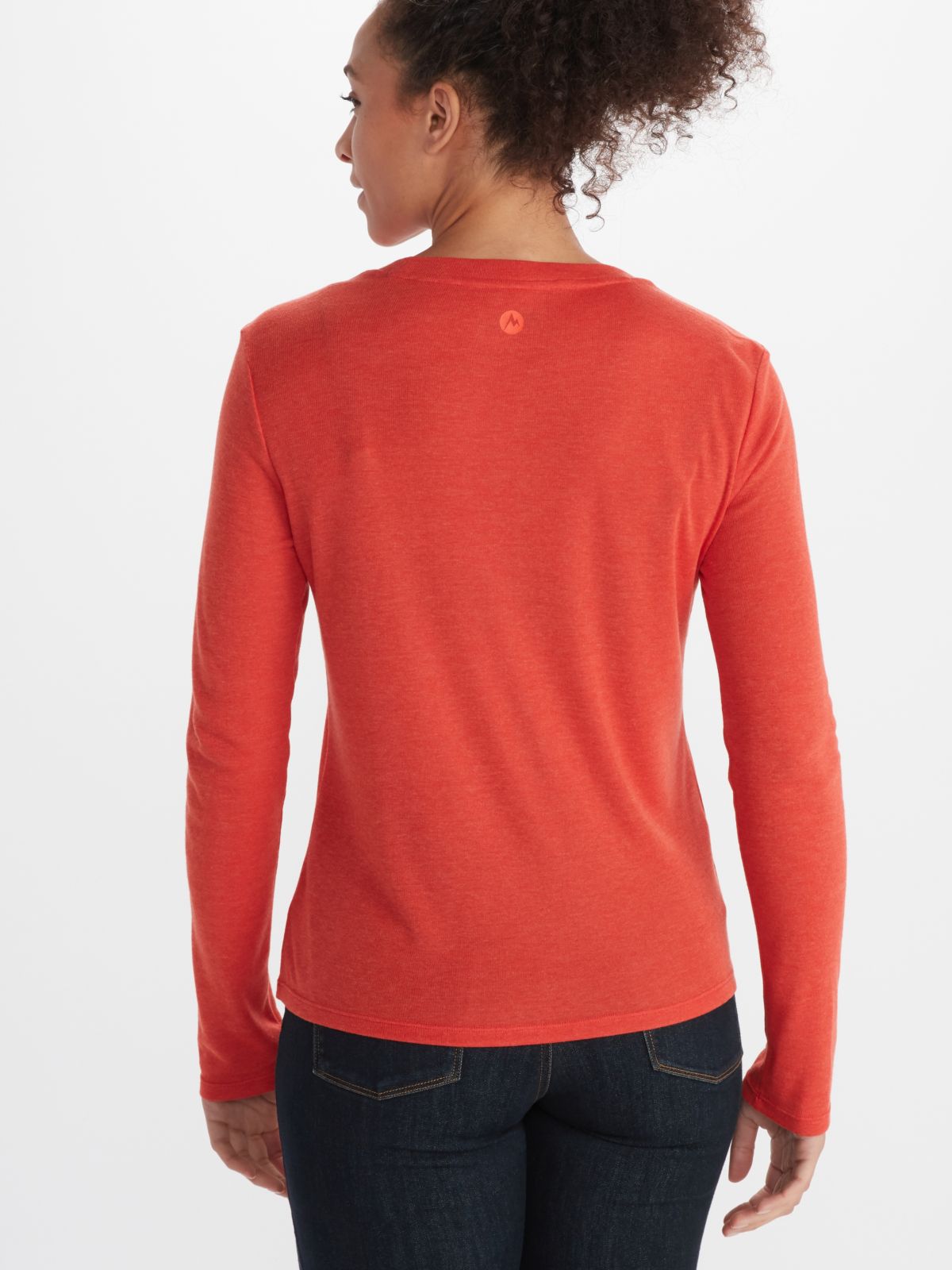Woman in long-sleeved top