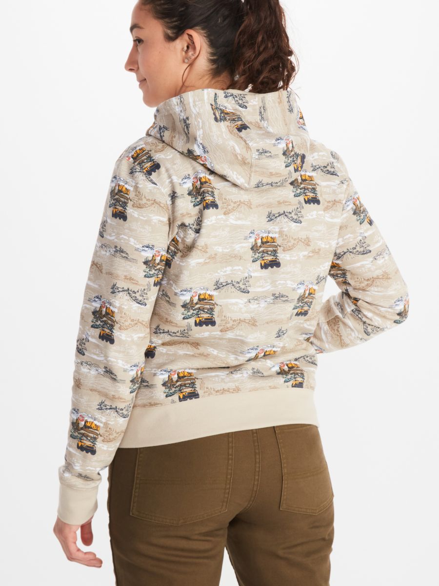 Marmot women's hoodie with outdoor graphic