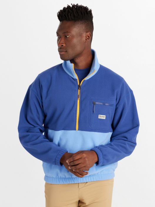 Blue zip up outlet jacket