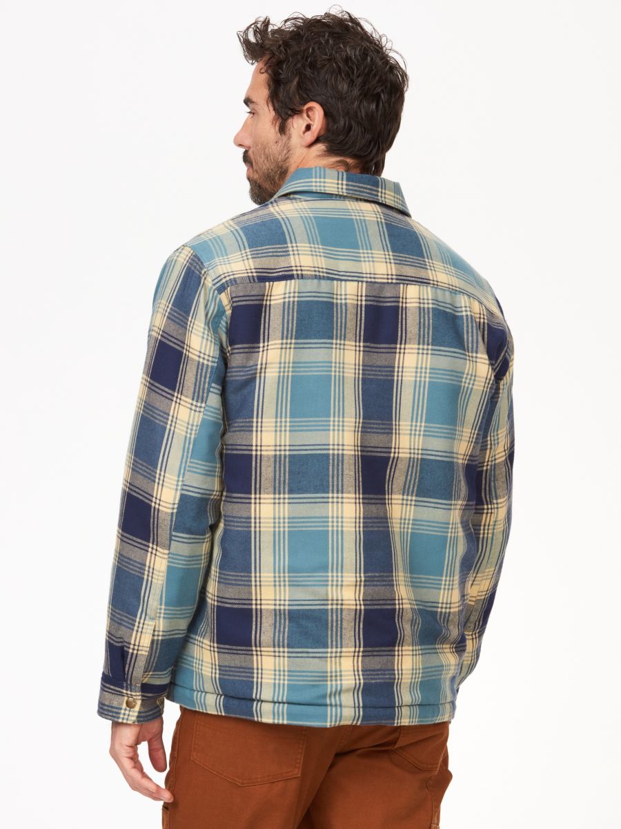 Men's Ridgefield Heavyweight Sherpa-Lined Flannel Shirt Jacket