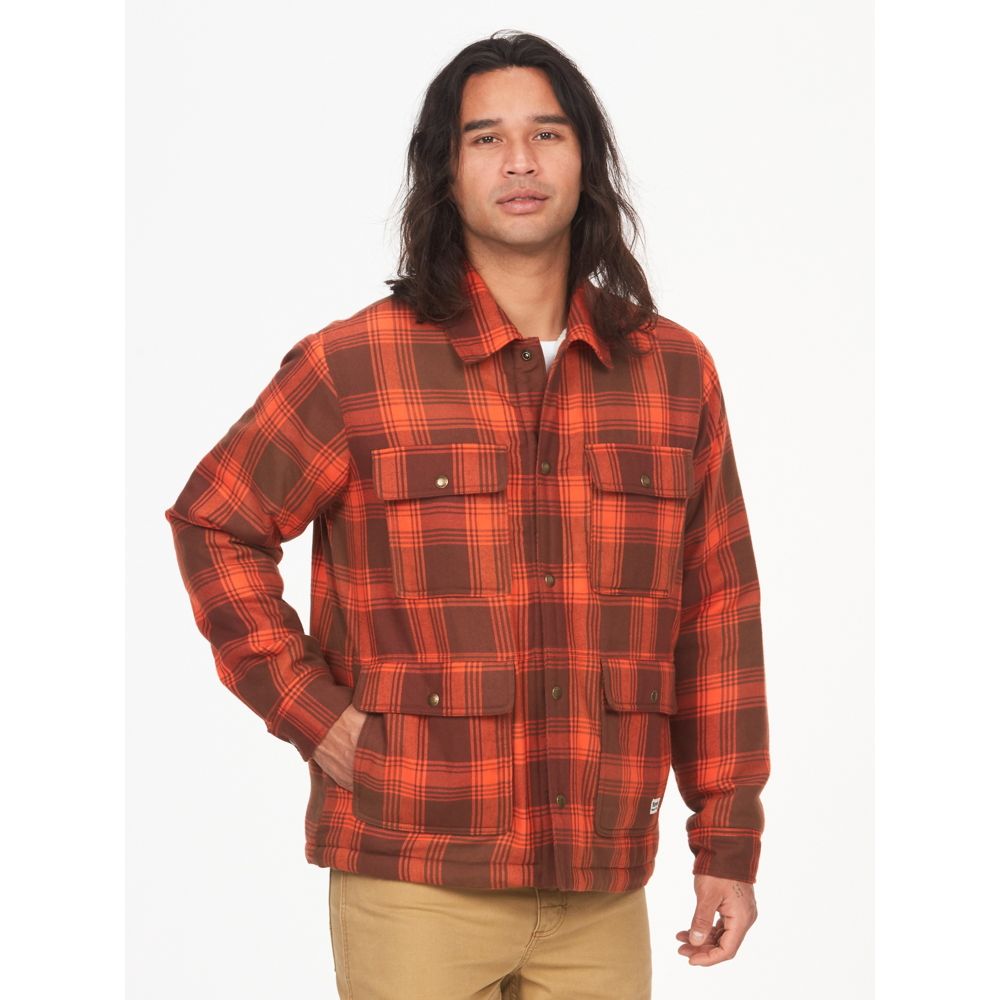 Men’s Ridgefield Heavyweight Sherpa-Lined Flannel Shirt Jacket | Marmot